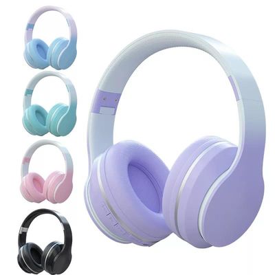 Cuffie sopra l'orecchio, cuffie leggere pieghevoli di Bluetooth dell'ABS con la spigola profonda