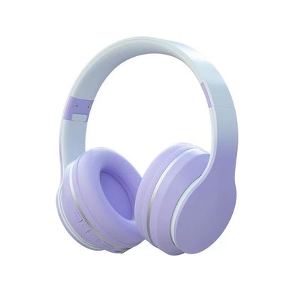 Cuffie sopra l'orecchio, cuffie leggere pieghevoli di Bluetooth dell'ABS con la spigola profonda