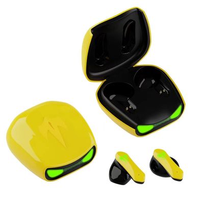 Calabrone AD ALTA FEDELTÀ Dor Earbud del trasduttore auricolare dell'aria delle cuffie senza fili gialle dell'automobile TWS Bluetooth