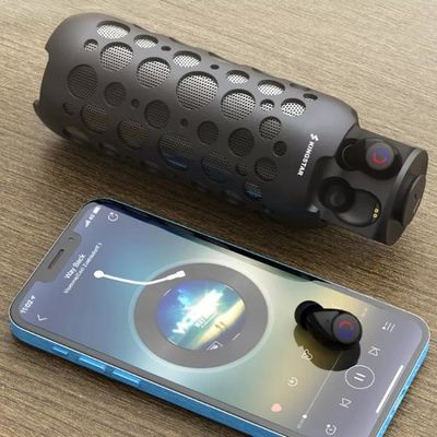 2 in 1 radio delle cuffie di TWS Bluetooth con l'altoparlante portatile all'aperto Mic Handsfree