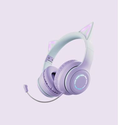 Cuffie luminose di Bluetooth delle cuffie senza fili dei bambini dell'ABS con il microfono