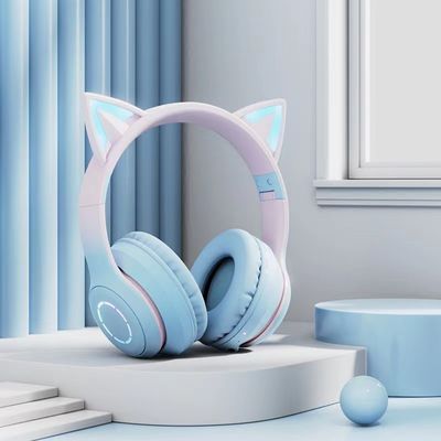 Cuffie luminose di Bluetooth delle cuffie senza fili dei bambini dell'ABS con il microfono