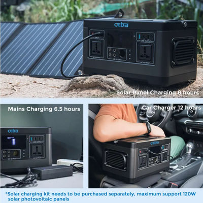 Centrale elettrica solare di campeggio portatile all'aperto del generatore 110V 220V 500w di energia solare