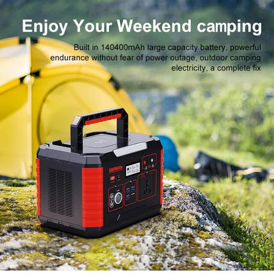 140400 MAh Emergency Portable Power Station 500W ricaricabile