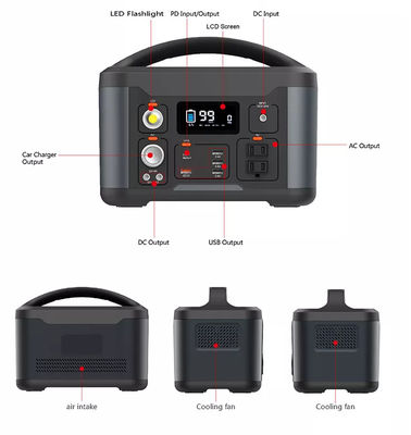 litio Ion Portable Power Station, generatore di corrente solare di 626Wh 174000mAh per accamparsi