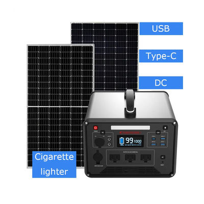 Lifepo4 rifornimento all'aperto portatile di energia solare della centrale elettrica 1000w per accamparsi