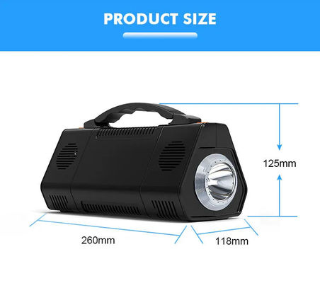 Centrale elettrica portatile di campeggio all'aperto 155wh 42000mah 260*118*125mm