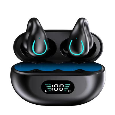 Clip conduzione di osso persa delle cuffie di Bluetooth di sport su anti Mic Talking Headset senza fili