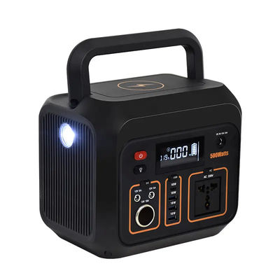 Centrale elettrica portatile all'aperto mobile multifunzionale dell'alimentazione elettrica 500w