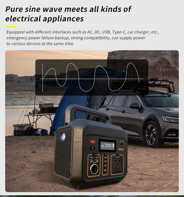 Centrale elettrica portatile all'aperto mobile multifunzionale dell'alimentazione elettrica 500w