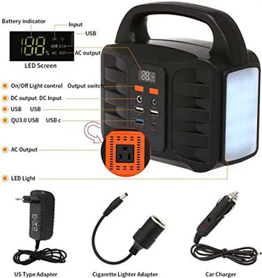 stazione portatile della Banca di potere di 110V 220V 150W con illuminazione
